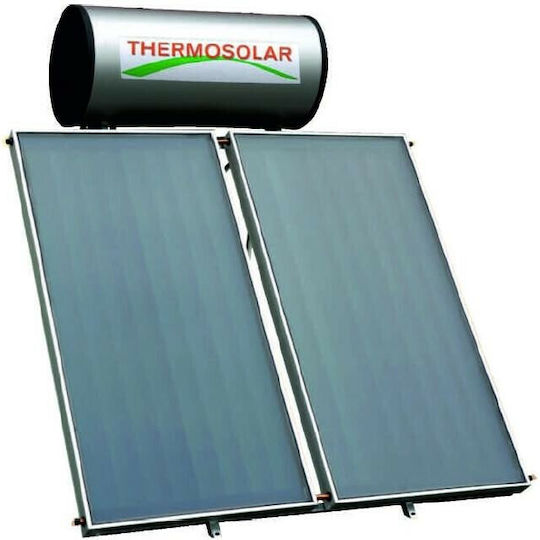 Thermosolar Ηλιακός Θερμοσίφωνας 300lt Glass Διπλής Ενέργειας 5τ.μ. Επιλεκτικός