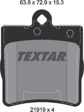 Textar Спирачна накладка Задни 4бр за Mercedes-Benz SLK