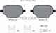 Textar Brake Pad Rear 4pcs for Citroen Berlingo Fiat Doblo Honda e Opel Combo Toyota Lexus