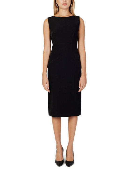 Sandro Ferrone Midi Rochie Negru