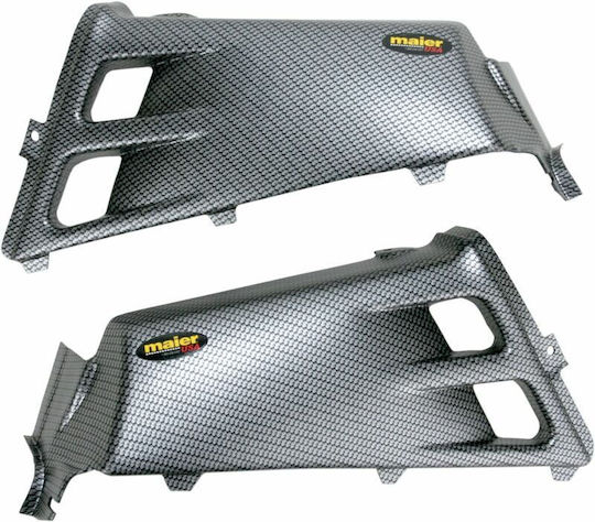 Maier Motorcycle Side Plastic Silver 1pcs