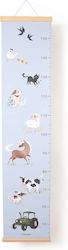 Filibabba Kids Growth Height Chart with Design Animals Gold 160cm