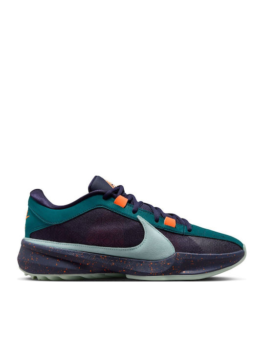 Zapatillas De Baloncesto LeBron XXI Premium - Color Azul Marino/malaquita, Amortiguación Air Zoom, Diseño Ligero