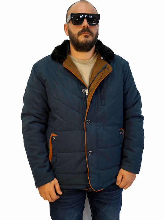 Χειμωνιάτικο Μπουφάν Puffer Navy