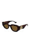 Gucci Women's Sunglasses with Brown Tartaruga Plastic Frame and Brown Lens GG1421S 002
