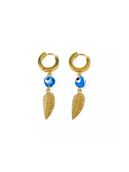 Earrings Hoops made of Steel Gold Plated