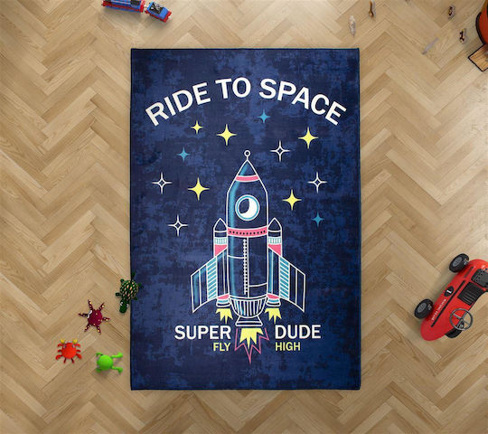 Dimcol Kinder Teppich Blau 135x200cm