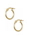 Earrings Hoops made of Gold 14K