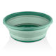 Folding Basin Round 37x37x14cm. Silicone Capacity 7.8lt Green