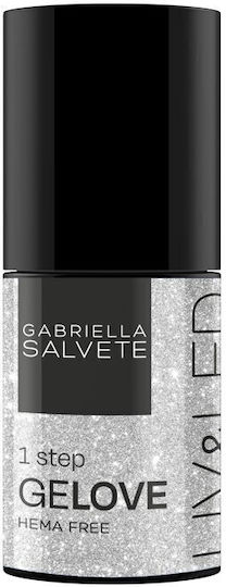 Gabriella Salvete Glossy Βερνίκι Νυχιών Μακράς Διαρκείας Ασημί 8ml