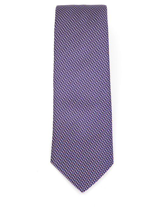 Boss Men's Tie Silk Printed in Lilac Color