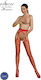 Passion Eco Collection Bodystocking Eco S008 Red Sexy Κάλτσες Κόκκινες