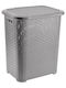 TnS Laundry Basket Plastic with Cap 41x34.5x47cm Gray