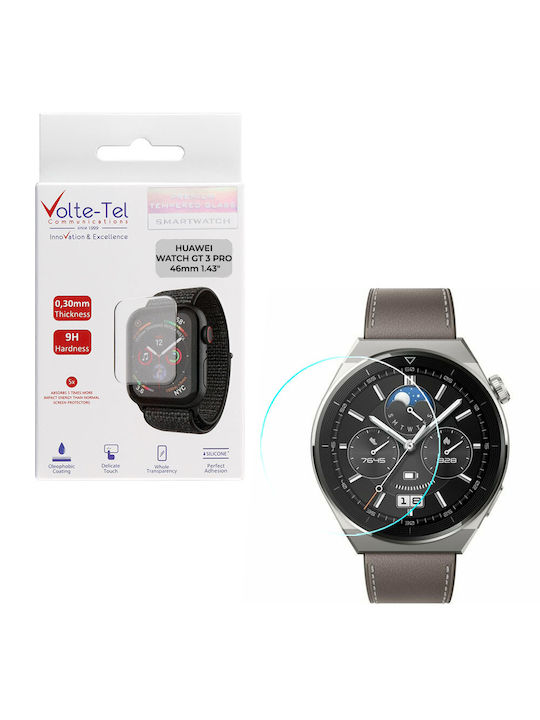 Volte-Tel 2.5d Full Glue Full Gehärtetes Glas für das Huawei Watch GT 3 Pro 46mm 1Stück