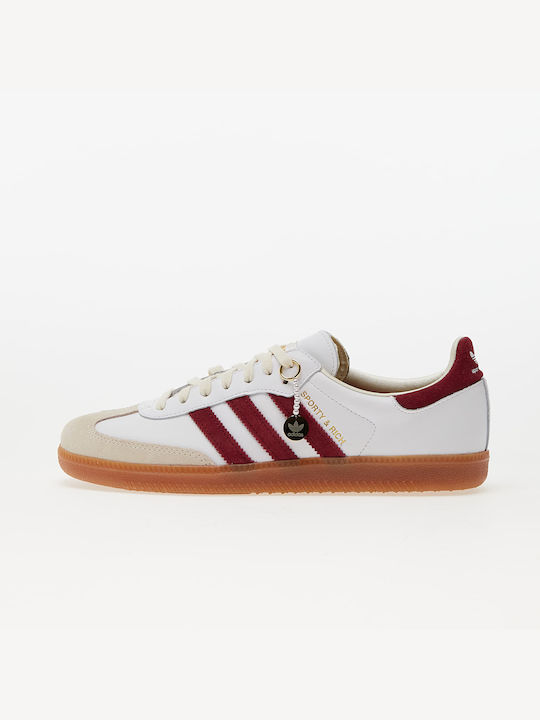 Adidas X Sporty&rich Samba Og Ανδρικά Sneakers Ftw White / Core Burgundy / Core White