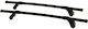 Hermes Metallic Roof Bars 110cm for Nissan Sunny 3D Set with Roof Rack Legs Black