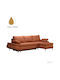 Jacob Ecke Sofa Bett mit Rechte Ecke Orange 264x154x84,7cm
