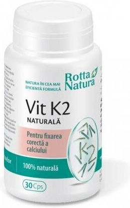 Rotta Natura Vitamina K pentru Sănătatea Oaselor 75mg 30 capace