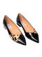 Anatomic Patent Leather Pointy Ballerinas Black