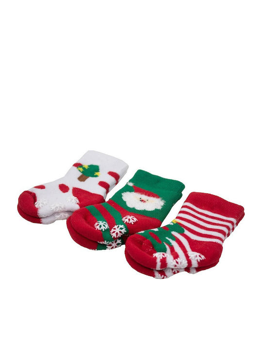 Defne Baby Kids' Socks Non-Slip Multicolored 3 Pairs