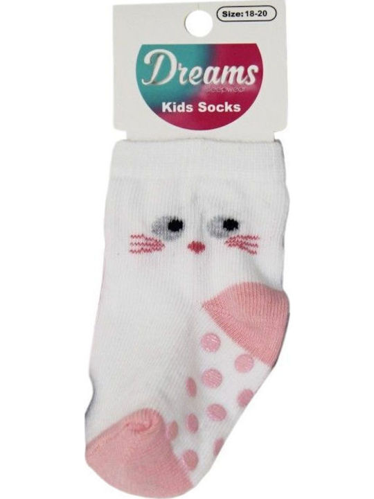 Dreams by Joyce Kids' Socks New Born White