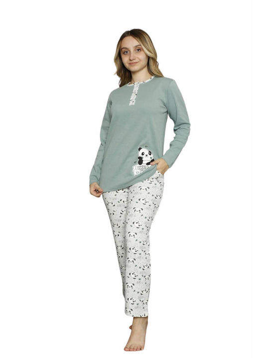 Akasya Kids Pyjamas Winter Cotton MENTA