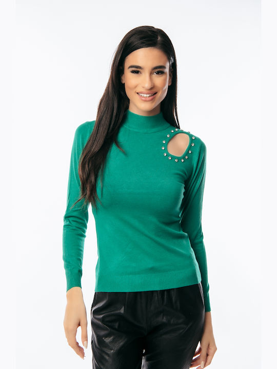 Dress Up Women's Long Sleeve Sweater Green