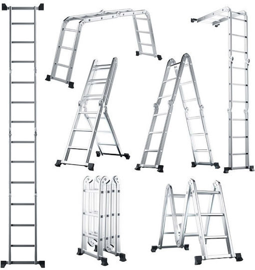 Costway Multipurpose Ladder with Maximum Height 3.71m