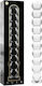 Ibiza Dildo din sticlă Transparent 21.5cm