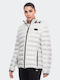 Be:Nation Women's Short Puffer Jacket for Winter with Hood Gray