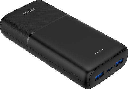 Deltaco Ηλιακό Power Bank 20000mAh 18W Power Delivery Μαύρο