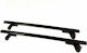 Hermes Aluminum Car Roof Bars 110cm for Mercedes-Benz B Class 5D Set with Roof Rack Legs Black