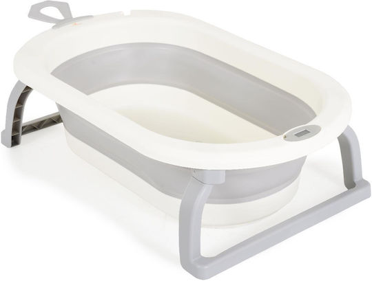 Cangaroo Foldable Baby Bath with Thermometer Gray