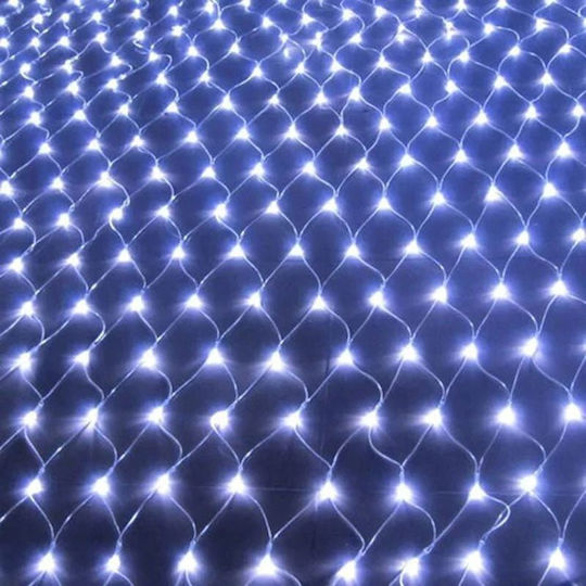 Светлини LED 3m. x 200бр Хладен бял тип Мрежа 1бр