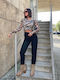 Women's Fabric Trousers Black