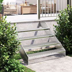 vidaXL Aluminum Staircase 100cm