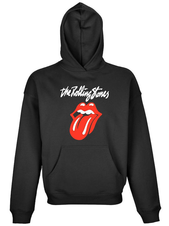 Young It Φούτερ με Κουκούλα Rolling Stones Μαύρο