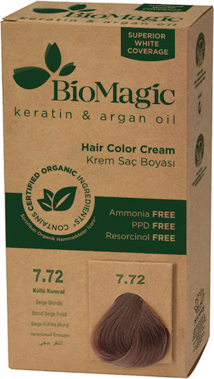 BioMagic Βαφή Μαλλιών 7.72 - Biege Blonde 60ml