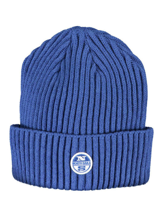 North Sails Beanie Unisex Beanie Gestrickt in Blau Farbe