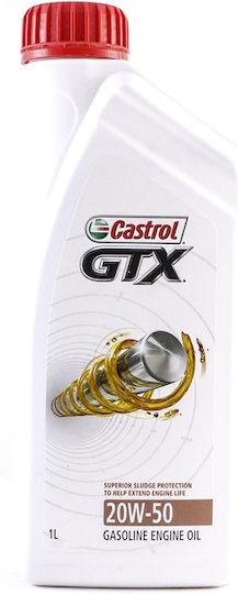 Castrol Gtx Λάδι Αυτοκινήτου 20W-50 1lt