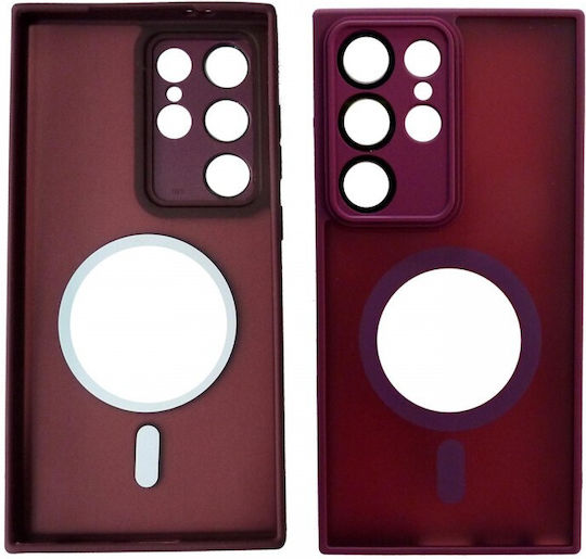 Nuon Back Cover Σιλικόνης Μπορντό (Galaxy S23 Ultra)