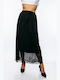 Dress Up Skirt with Tulle in Black color