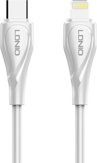 Ldnio USB-C to Lightning Cable 30W Λευκό 1m (LC611)