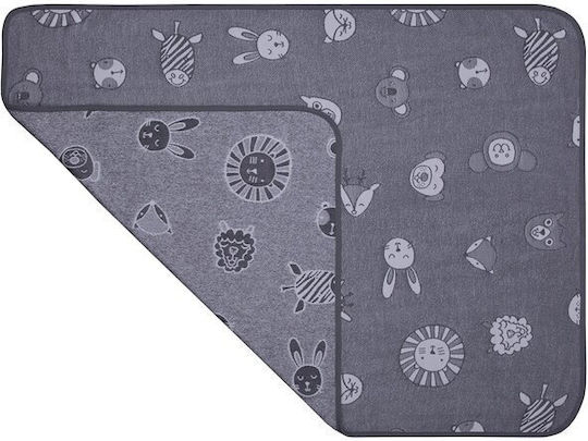 Qmini Kuscheldecke Grey Gray 75x100cm.