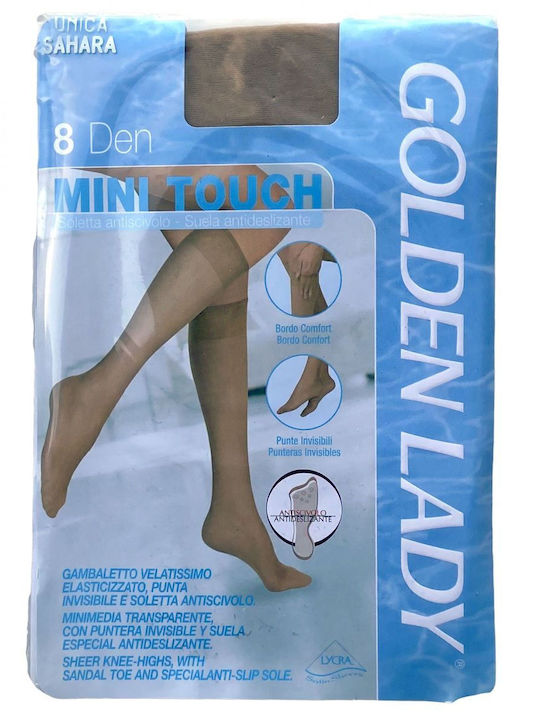 Golden Lady Прозрачни Дамски чорапи 8 Ден Бежов