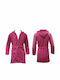 AlpinPro Bathrobe with Hood Aegean Pink