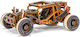 Wooden City Wooden Construction Toy Μπάγκι