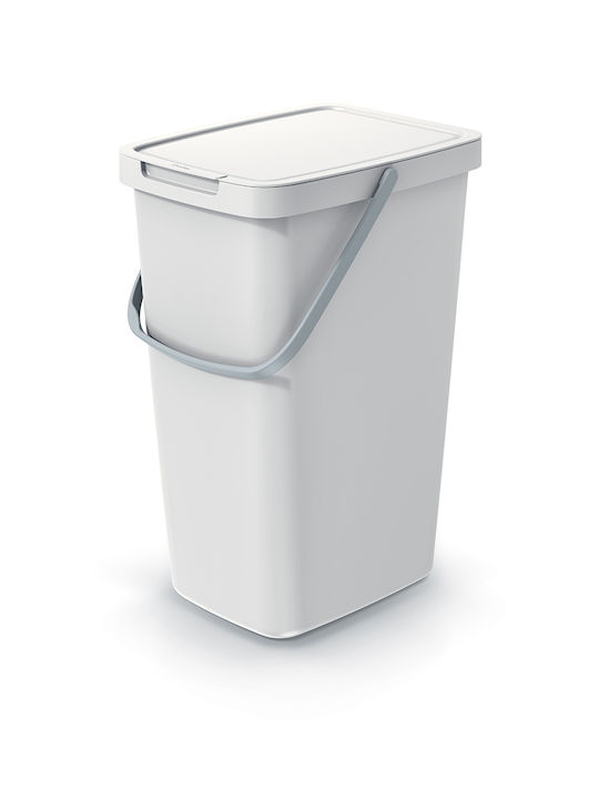 Prosperplast Waste Bin Waste Plastic White 20lt 1pcs