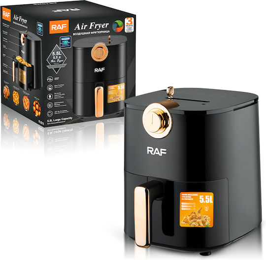 Raf Air Fryer 5.5lt Μαύρο