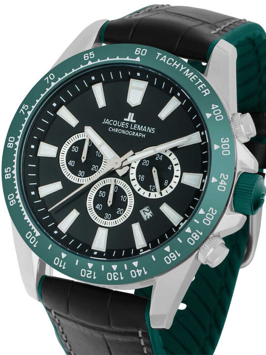 Jacques Lemans Liverpool Ανδρικό Ρολόι 48mm Χρο...